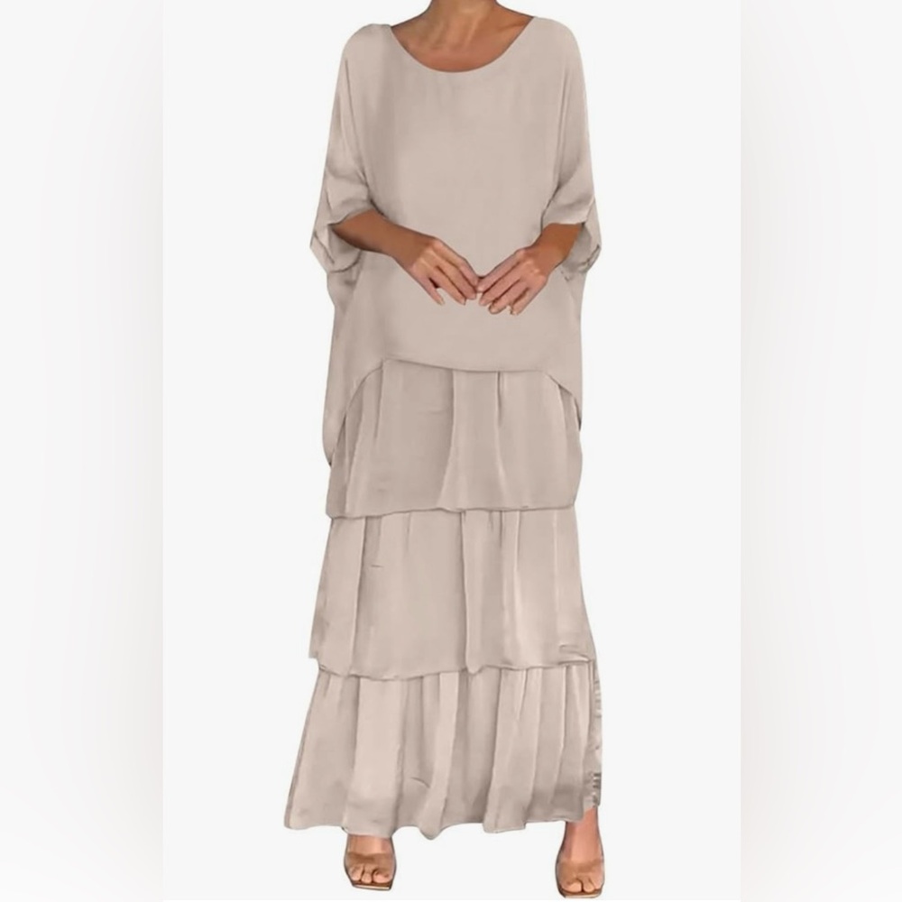 Chic Beige Maxi Dress